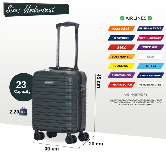 Maleta de cabina rígida ABS de 45 x 30 x 20 cm, apta para Wizz Air. - Image 2