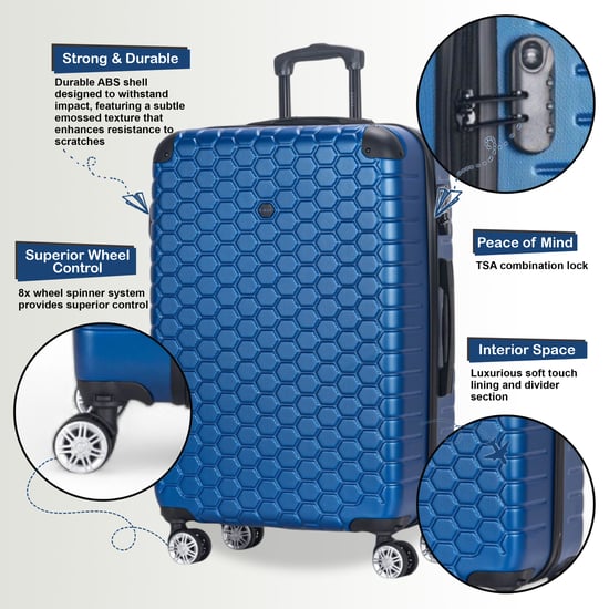 Maleta de cabina rígida ABS resistente de 55 x 40 x 20 cm. Apta para Easyjet y Ryanair. - Image 3