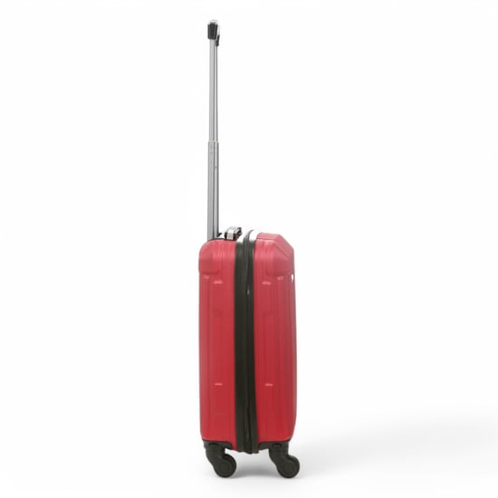 Maleta de cabina rígida ABS roja con 8 ruedas y compartimento para equipaje de mano - Image 5