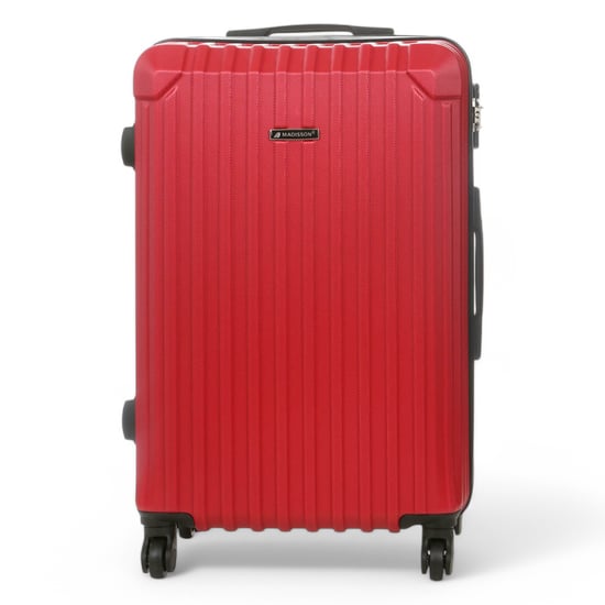 Maleta de cabina rígida ABS roja con 8 ruedas y compartimento para equipaje de mano - Image 6