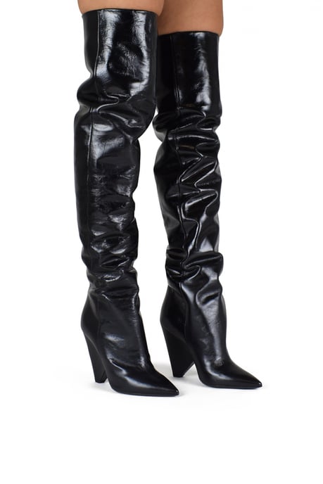 Saint Laurent Botas Niki 105 Negro - Image 2