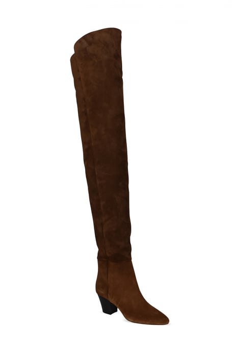 Saint Laurent Botas al muslo Marrón - Image 2