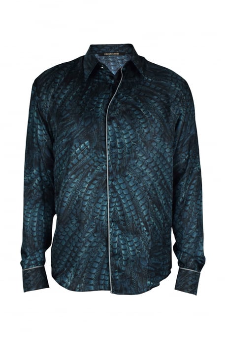 Roberto Cavalli Camisa Verde - Image 1