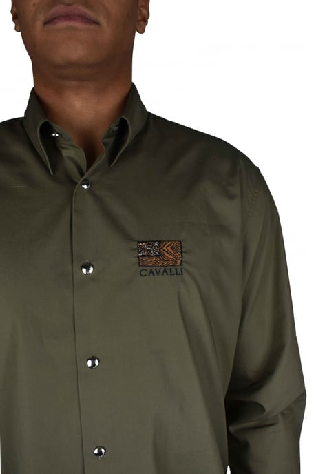 Roberto Cavalli Camisa Caqui - Image 3