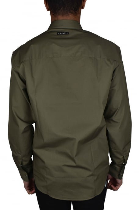 Roberto Cavalli Camisa Caqui - Image 4