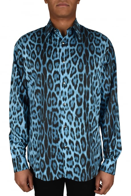 Roberto Cavalli Camisa Azul - Image 2