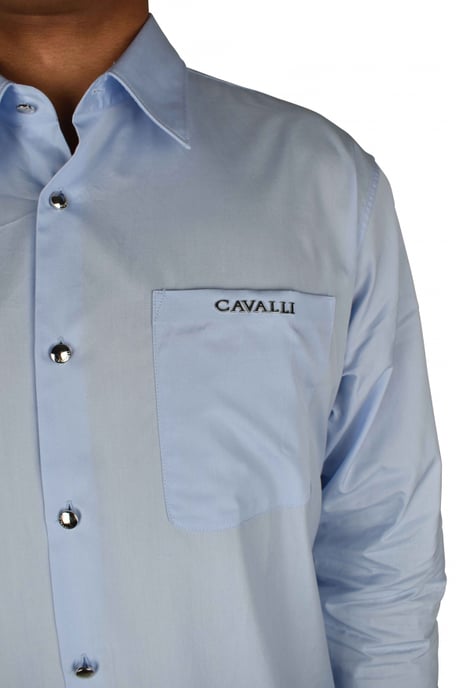 Roberto Cavalli Camisa Azul - Image 3