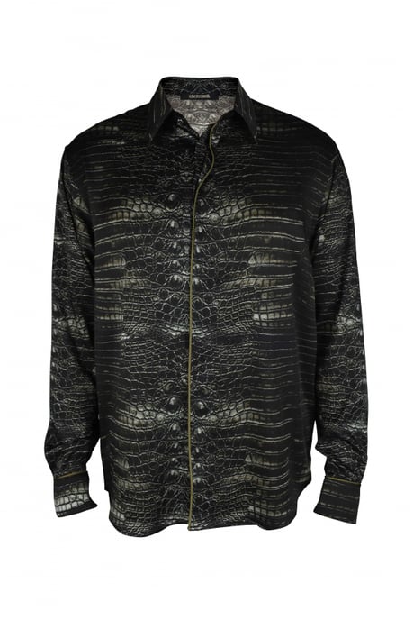 Roberto Cavalli Camisa Marrón - Image 1