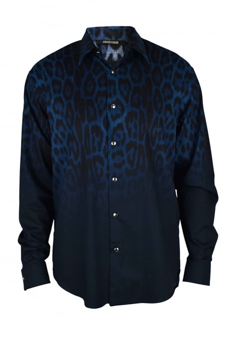 Roberto Cavalli Camisa Azul - Image 1
