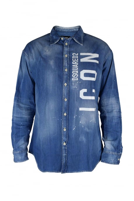 Dsquared2 Camisa vaquero Azul - Image 1