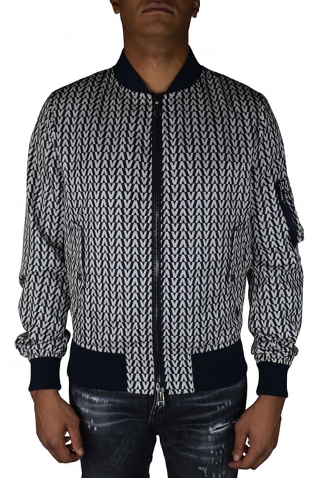 Valentino Garavani Chaqueta Bomber Azul - Image 3