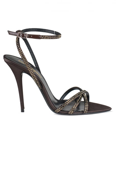Saint Laurent Sandalias Ava Marrón - Image 1