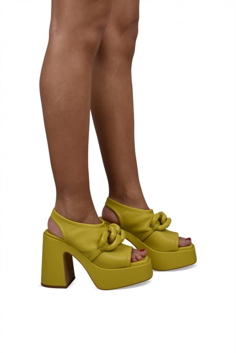 Stella McCartney Sandalias Skyla Amarillo - Image 2