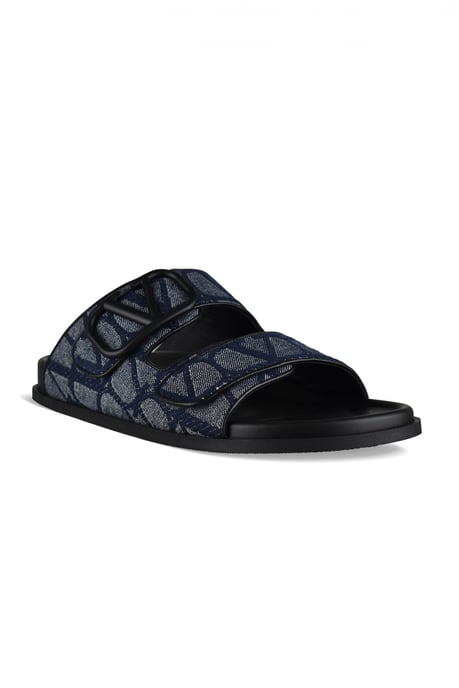 Valentino Garavani Sandalias V Logo Azul - Image 2