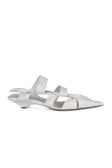 Bottega Veneta Sandalias BV Point Blanco - Image 1