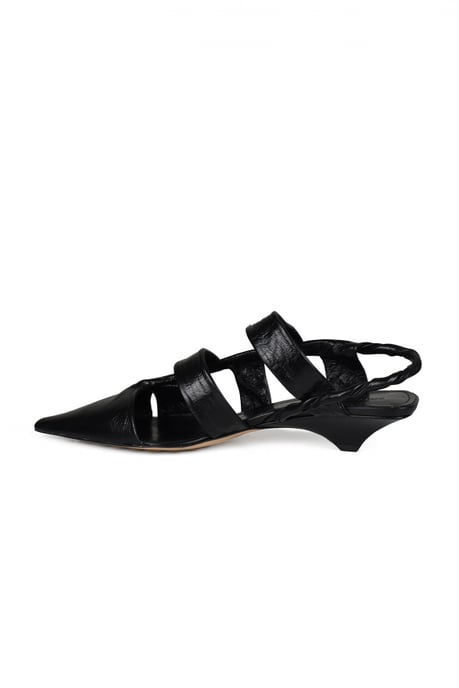 Bottega Veneta Sandalias BV Point Negro - Image 4