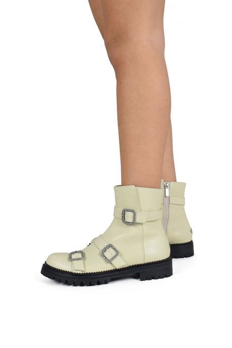 Jimmy Choo Botas Hank Flat Beige - Image 2