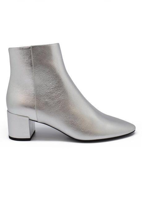 Saint Laurent Botines Loulou 50 Plateado - Image 1