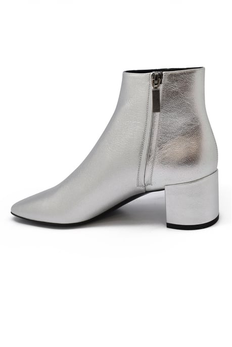 Saint Laurent Botines Loulou 50 Plateado - Image 4
