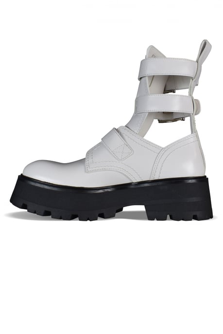 Alexander McQueen Botas Rave Buckle Blanco - Image 4