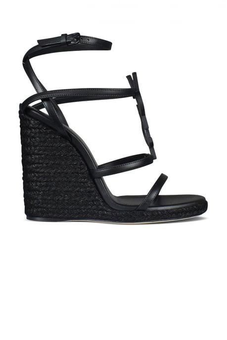 Saint Laurent Alpargatas Cassandra Negro - Image 1