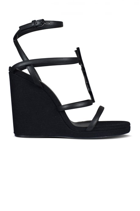 Saint Laurent Alpargatas Cassandra Negro - Image 1