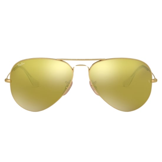 Gafas de sol Ray-Ban Aviator con lentes en marrón claro y dorado - Image 1