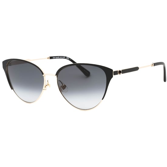 Gafas de sol Kate Spade en gris oscuro con lentes SF y detalle negro en dorado - Image 2