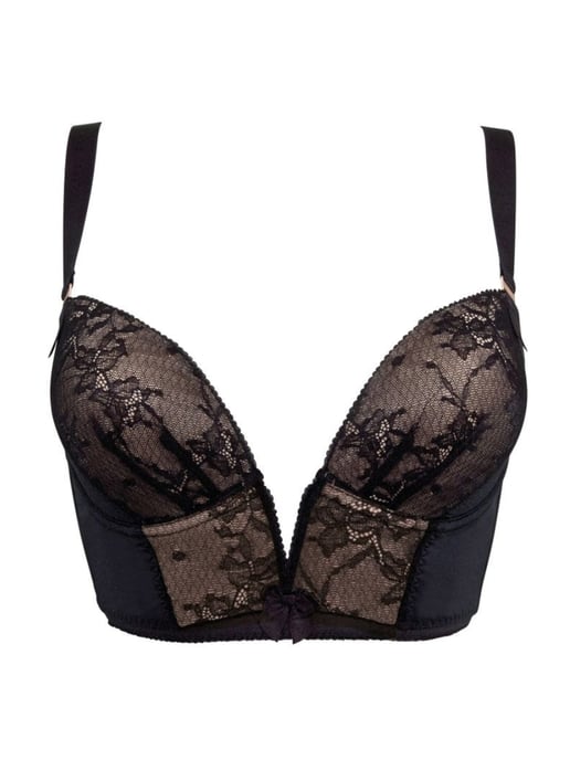 VIP Retrolution Padded Staylo Plunge Bra Black - Image 4