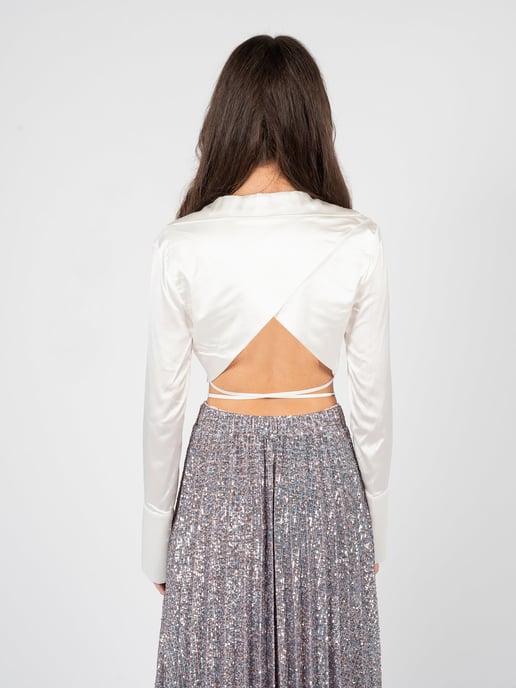 Patrizia Pepe Camisa de mujer Blanco - Image 5