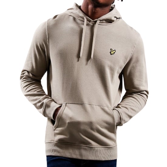 Lyle & Scott Branded sudadera con capucha color caqui y beige ahumado - Image 3