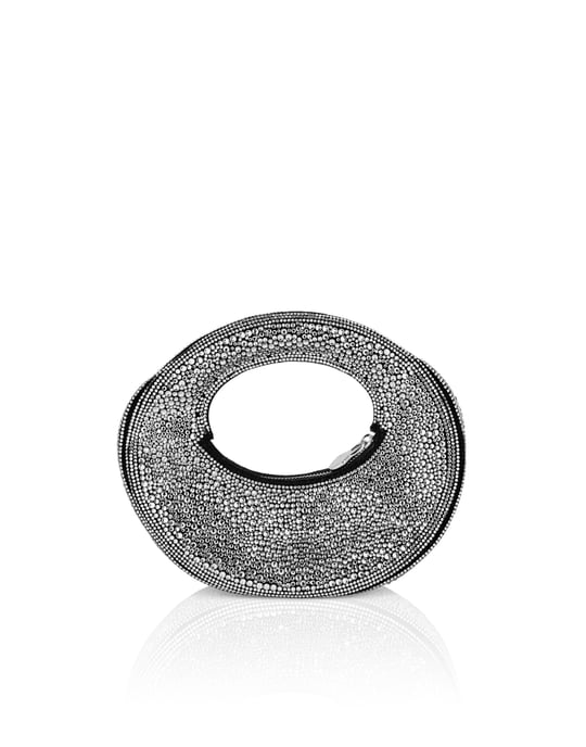 Suede Mini Handle Bag Strass - Image 4