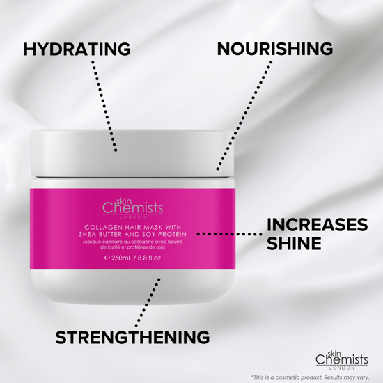 Mascarilla para el Cabello de Colágeno con Manteca de Karité y Proteína de Soja 250ml de skinChemists - Image 5
