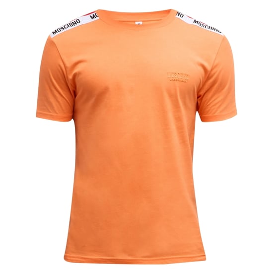 Moschino camiseta naranja con logo de la marca y hombros grabados - Image 1