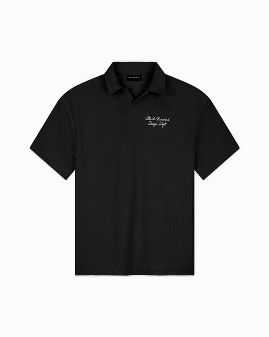 Polo Terry Lounge Black Bananas, Negro - Image 1