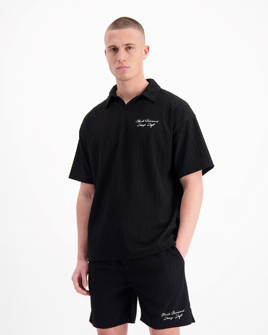 Polo Terry Lounge Black Bananas, Negro - Image 2