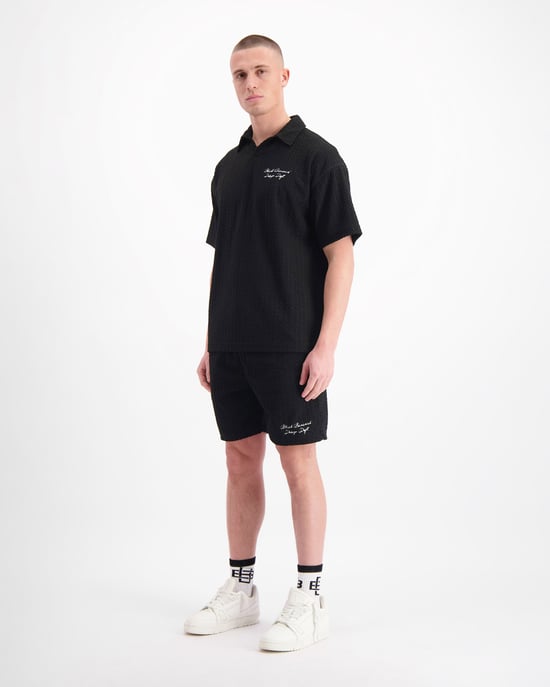 Polo Terry Lounge Black Bananas, Negro - Image 3