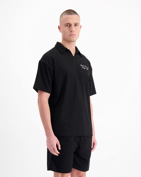Polo Terry Lounge Black Bananas, Negro - Image 4