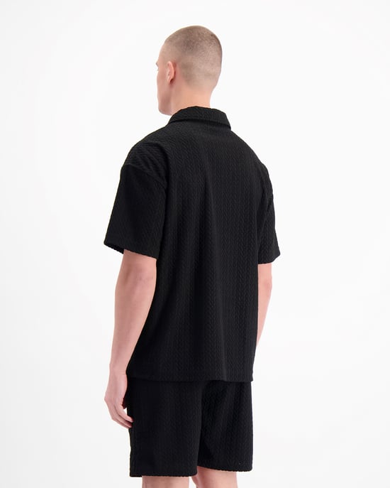 Polo Terry Lounge Black Bananas, Negro - Image 6