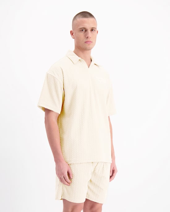 Polo de Terciopelo Lounge Black Bananas, Arena - Image 6