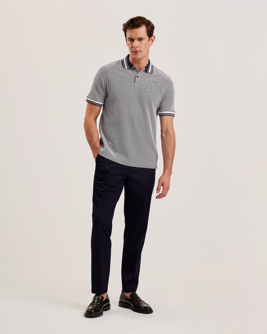 Polo Texturizado de Ajuste Regular para Hombre Ted Baker Phenes - Image 2
