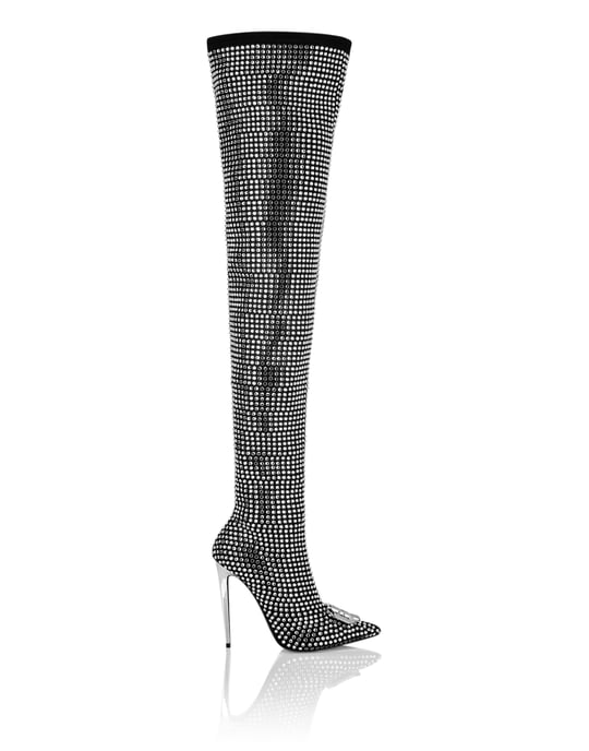 Botas De Tacón Alto Overknees Gothic Plein - Image 4