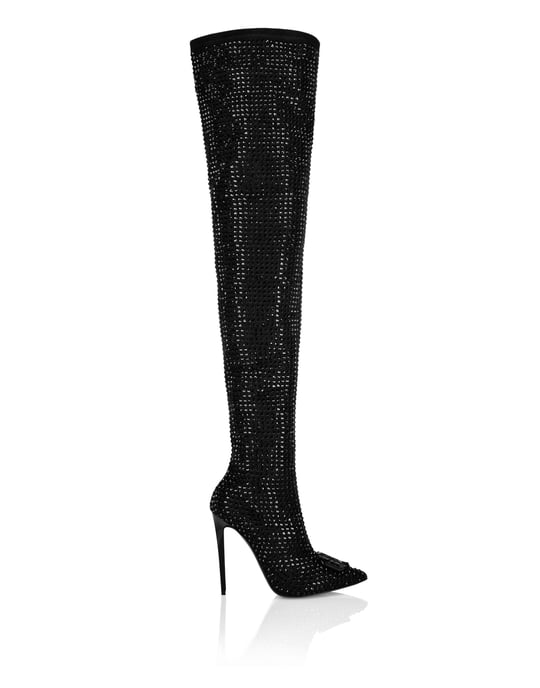 Botas De Tacón Alto Overknees Gothic Plein - Image 4