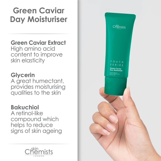 skinChemists Serie Juventud Crema Hidratante Diurna de Caviar Verde 30 ml - Image 3