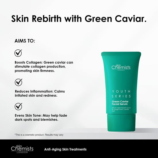 skinChemists Serie Juventud Suero Facial de Caviar Verde 30ml - Image 5
