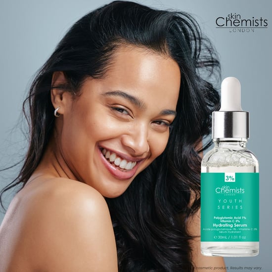 skinChemists Serie Juventud Suero Hidratante Ácido Poliglutámico 1%, Vitamina C 3% 30ml - Image 4