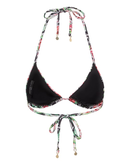 Swimwear Top Triangle Bra Chain Flower - Image 2