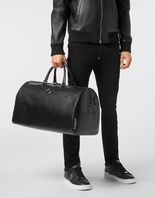 Nappa Handle Bag Weekend Embossed Monogram - Image 3