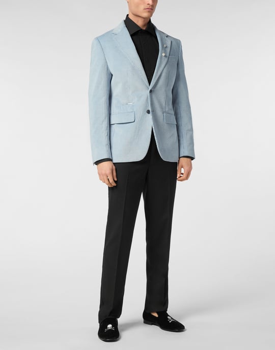 Velvet Gabardine Blazer Flicky Fit - Image 4