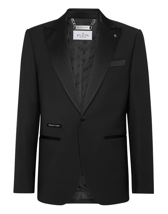 Blazer De Un Botón Slim Fit Gothic Plein - Image 1